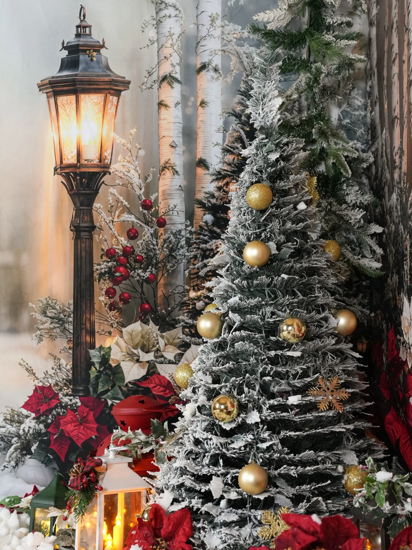 Detalhe do cenário de Natal